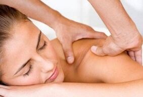 Massagem com osteocondrose cervical